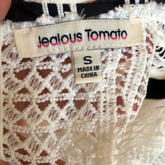 Jealous tomato white high collar blouse - Picture 4 of 4